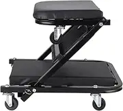 Workshop Stool Shop Seat Generic Automotive Creeper 36'' 2 in 1 Z Creeper Seat Black Lay Down or Sit Stable Foldable
