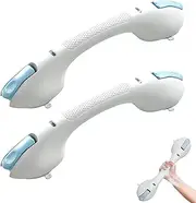 Vianys SureGrip Pro, Graddi SureGrip Bar for Bath Showers, Strong Suction Shower Grab Bar for Shower Chair Stool, Anti-Slip Bathroom Safety Grab Bar for Kids and Elderly (2Pcs)