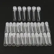 30 Pack Empty Mini Glass Bottle Jar Refillable Sample Vials for Perfume