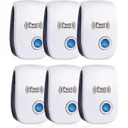 -ultrasonic Repellent, Ultrasonic Mice 6 Pack, Ultrasonic Mice And Rat Effective Against Mice, Rats, Flies, Mosquitoes, Pests, Spiders, Cockroache