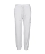 MSGM Logo Printed Elastic Waist Jogging Pants White