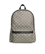 Medium Backpack in TRIOMPHE CANVAS AND CALFSKIN One size light brown