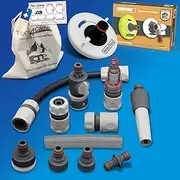 CONNECT-30 Motorhome Water Tank Set, Caravan Filler Neck Tank Cap Accessories (Connection Set with Filter, Bundle with Water Tank Adapter 3 Pin D: 78)
