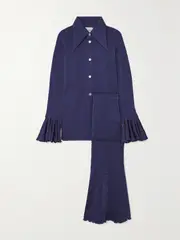 [SLEEPER] SLEEPER - Cosmos Metallic Jersey Pajama Set - Navy - small small Blue