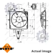 FAN RADIATOR FOR FIAT PALIO 178 178 B9 033 178 E2 000 178 A1 000 178 A3 011 NRF