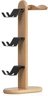 Headphone Stand, Universal Headset Holder Hanger Mount Aluminum with Protective Silicone Pad, Gaming Headset Accessories(Black)
