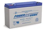 Power Sonic PS6100 6V 12Ah SLA Rechargeable Battery F1 Terminal Sealed Lead Acid