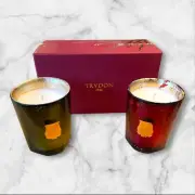 Cire Trudon Le Coffret Holiday Candle Set of 2 Gabriel & Gloria Small 2.5 oz NEW