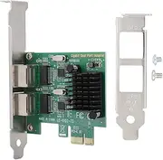 DU AL Port Network Card PCI Ex1 RJ 45 Gigabit 10/100/1000Mbps Stable Performance Gold Interface for PCs