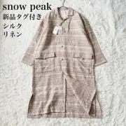 Snow Peak Cotton Silk Jacquard Coat Washable M With Tag