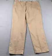 Brooks Brothers Pants Mens 42X32 Beige Cotton Blend Advantage Clark Straight NWT
