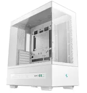 DeepCool CH690 DIGITAL WH Mid-Tower ATX Case, Panoramic Design, Support up to 420mm Radiator, Supports Rear Connector Motherboards, USB3.0 2 Audio/Mi