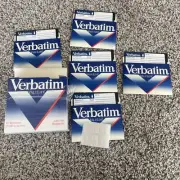 X5 Verbatim 2S/2D ValuLife Floppy Disks #28821 5 1/4 Floppy Disk Verbatim, 1985