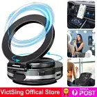 Vacuum Magnetic Suction Cup Car Phone Holder Stand Foldable 360° Rotating Mount