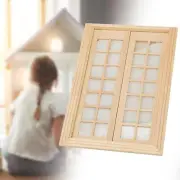 1:12 Miniature Window 1/12 Dollhouse Window for Living Room Study