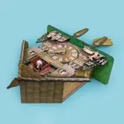 Cuckoo Clock Wall Clock Handicraft Vintage Wooden Cuckoo Tree House ClockJ KcAUA