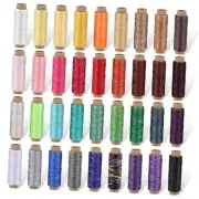 36 Colors Waxed Thread,1188Yards Colorful Leather Thread,33Yards Per Color,