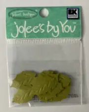 GREEN MID HOLLY LEAF Die-cut Embellishment(20pc)Jolees •Garden•Berry•Christmas
