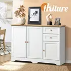 Oikiture Buffet Sideboard Cabinet Storage Cupboard Hallway Kitchen Drawers Table