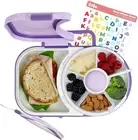 Lunchbox with Detachable Snack Spinner, Bundle Hand Strap & Sticker Sheet