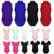Girls Kids Cotton Ballet Dance Unitards Camisole Gymnastics Leotard Bodysuits