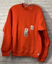 NEW Russell Athletics Youth Small Sweatshirt Dri Power Orange Cotton Blend