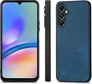 Compatible with Samsung Galaxy S23 FE Case,Compatible with Samsung Galaxy S23 FE 5G SM-S711 (PU+TPU) Lens Protection Phone Cover Blue