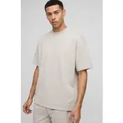 Mens Stone Oversized Interlock T-Shirt