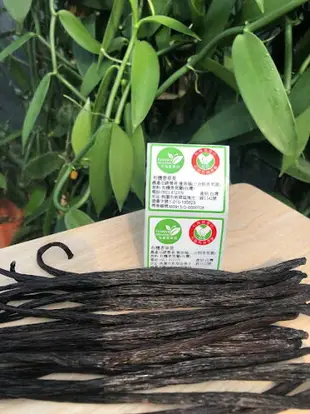 台灣本地種植 有機香草莢 香莢蘭果莢 取得有機標章 榮獲 iTQi 比利時風味絕佳獎 (3支／25g／50g／100g／500g), Taiwanl vanilla bean with Taiwan organic certification and Japan JAS organic certification (equivalence agreement)