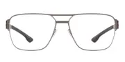 Ic! Berlin IC5008 Elias Graphite Men's Glasses Grey Size 59 - Private Health Rebate - Blue Light Block Available