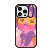 iPhone 16 Pro Impact Ring Stand Case MagSafe Compatible Lady Bolt By Mel Stringer