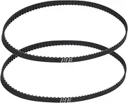 uxcell 2pcs 216XL Rubber Timing Belt 108 Teeth 10mm Width 5.08mm Pitch Synchronous Closed Loop Geared Drive Belt Black for Industrial