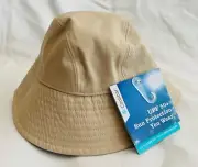 New Coolibar Brown Cotton Bucket Sun Beach Hat Katia UPF 50+ Size Large XL