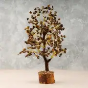 Tiger’s Eye Crystal Tree of Life, Healing Crystal Stone, Crystal Decor & Gift