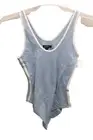 Women's Light Blue Tank Bodysuit - Wild Fable Size XS