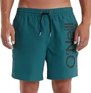 [O'Neill] Oneill Original Cali 16 Swim Board Shorts 2024 Beetle Juice, Green-Black, M