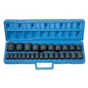 Grey Pneumatic 1326M 26pc 1/2" dr Metric 6 Point Master Impact Socket Set