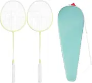 Zxpjkyu Luminous Badminton Rackets Set Badminton Racquet Racquet Interior Training Accessory for Beginner Glow in Darkness with Bag of
