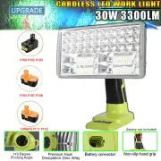 LED Work Light for Ryobi 18-Volt ONE + Li-ion NiCd NiMh Batteries 30W 3300LM NEW