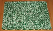 New Uniq Handmade Crochet 13x20 Rectangle Table Runner Mat Centerpc White Green
