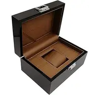 [CFZSALK] Watch Display Organizer Single Slot Watch Box Holder Metal Buckle Display Storage Organizer Case Watch Winder Watch Organizer KeYJ