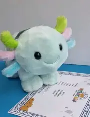 Build A Bear Sweet Spring Axolotl Soft Toy Plush & Certificate BNWT