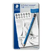 STAEDTLER Lumograph Graphite Drawing & Sketching Pencils, Soft Set of 12 Degr...