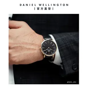 Daniel Wellington 手錶 Classic Sheffield 36mm爵士黑真皮皮革錶-三色任選(DW00100139 DW00100145 DW00100546)/ 金框
