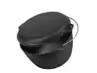 Cast iron tourist cauldron 2.6 gl with/lid-frying pan .Kazan.Казан.WOK