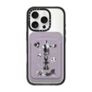 Snappy MagSafe Wallet Snappy™ BioVeg Wallet MagSafe Compatible Black Chess Cat