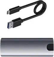 TOPFROP Solid Drives Aluminum Solid Drives NVME to USB 3.1 TypeC Enclosure Adapter Solid Disk for 2230/2242/2260/2280