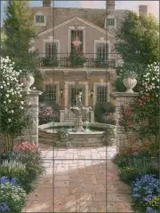Ceramic Tile Mural Kitchen Backsplash Mirkovich Garden Landscape Art NMA102