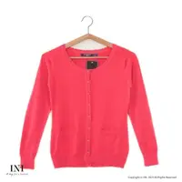 在飛比找PChome24h購物優惠-【INI】四季可穿、舒適實穿針織外套．梅紅色