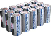 Tenergy NiMH SubC 1.2V 3000mAh Rechargeable Batteries, with Tabs, 15 Pack